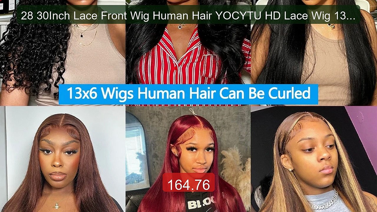 28 30Inch Lace Front Wig Human Hair YOCYTU HD Lace Wig 13x6 H... -- Amazing Value 2026 | Must Have!