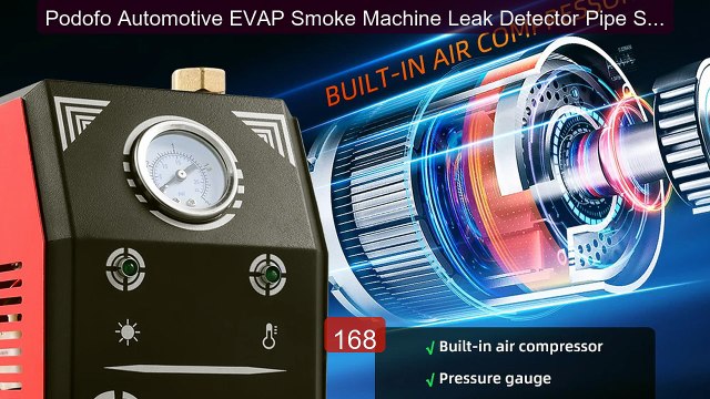 Podofo Automotive EVAP Smoke Machine Leak Detector Pipe Smo... Top Pick 2026 | Unbeatable Price!