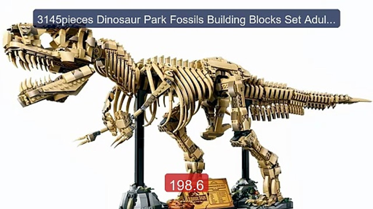 3145pieces Dinosaur Park Fossils Building Blocks Set Adults As... -- Best Buy 2026 | Great Quality!