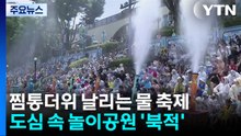 찜통더위 날리는 물 축제...도심 속 놀이공원, 북적 / YTN