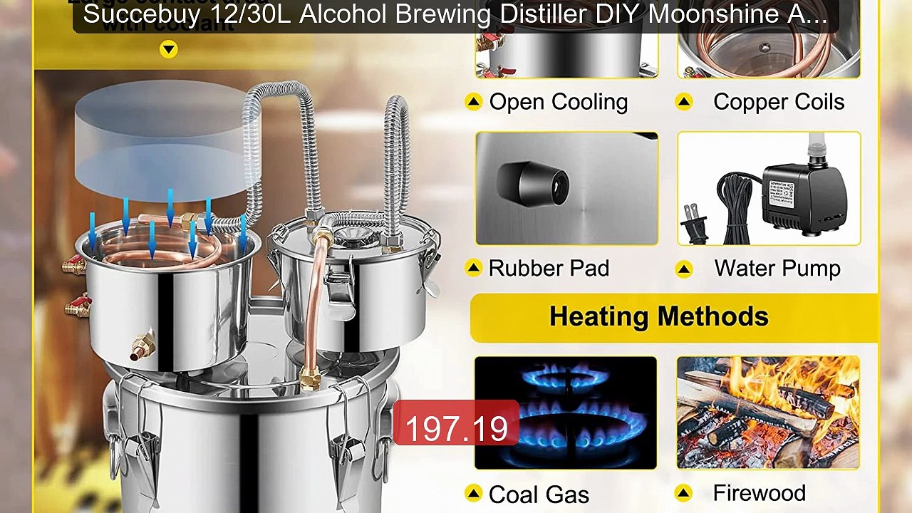 Succebuy 12/30L Alcohol Brewing Distiller DIY Moonshine Appara... -- Hot Deal 2026 | Limited Offer!