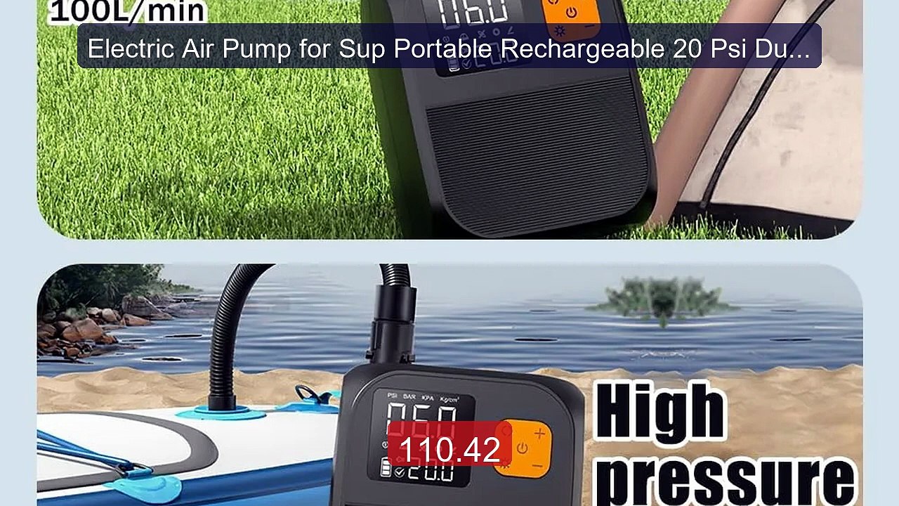 Electric Air Pump for Sup Portable Rechargeable 20 Psi Dual St... -- Hot Deal 2026 | Limited Offer!
