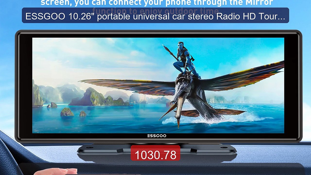 ESSGOO 10.26" portable universal car stereo Radio HD Tour screen G... -- Best Deal 2026 | Shop Now!
