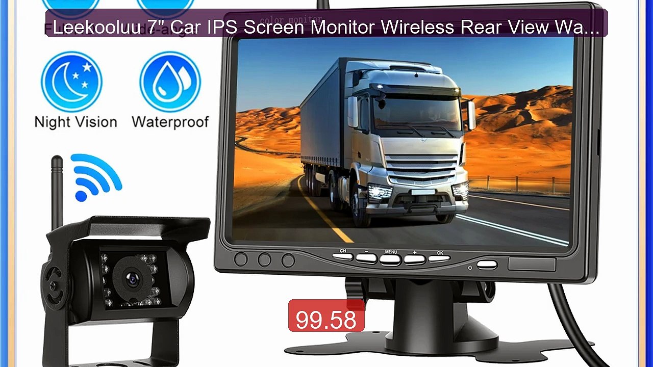 Leekooluu 7" Car IPS Screen Monitor Wireless Rear View Waterproof ... -- Best Deal 2026 | Shop Now!
