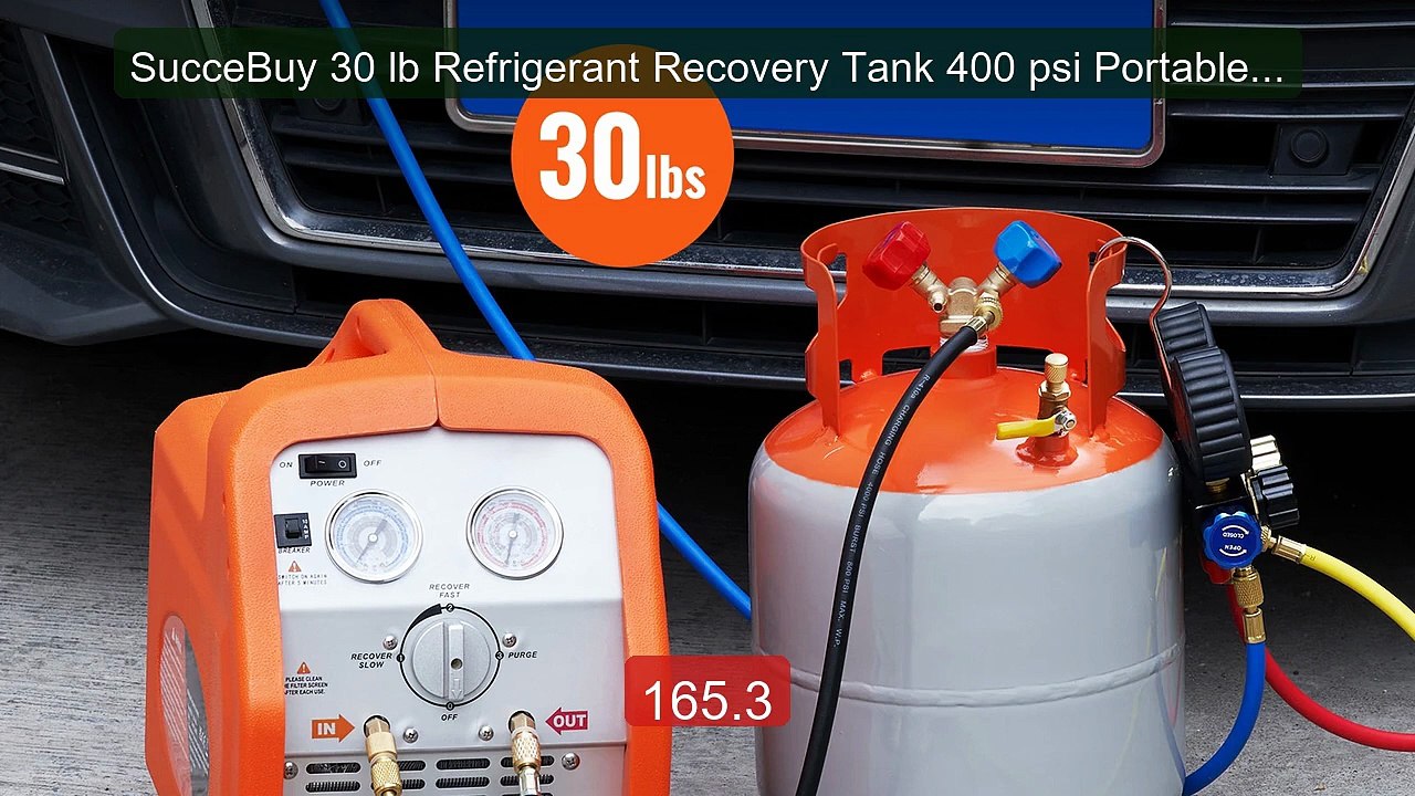 SucceBuy 30 lb Refrigerant Recovery Tank 400 psi Portable C... -- Top Pick 2026 | Unbeatable Price!