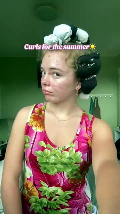 These are probably one of the best ive done👏👏 #heatlesscurls #hairtok #sockcurls #summerhairstyles