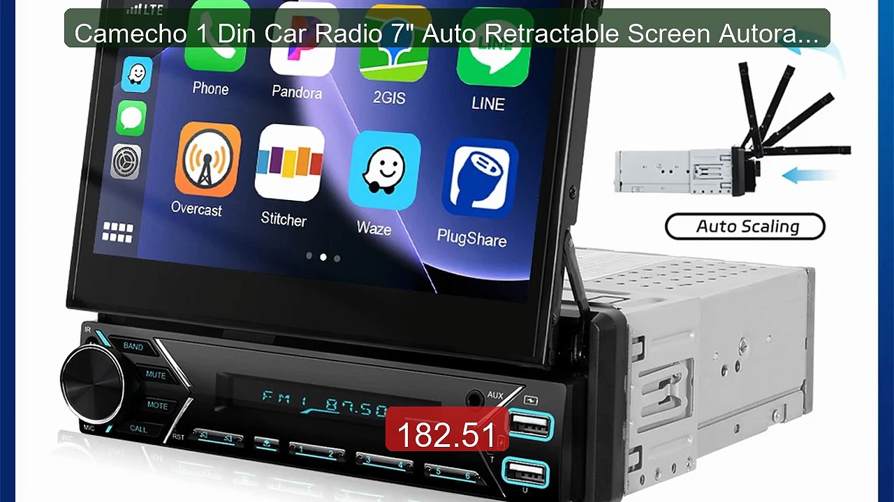 Camecho 1 Din Car Radio 7" Auto Retractable Screen Autoradi... -- Top Pick 2026 | Unbeatable Price!