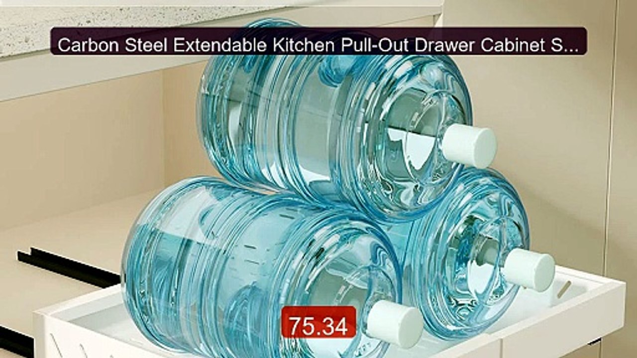 Carbon Steel Extendable Kitchen Pull-Out Drawer Cabinet Storag... -- Best Buy 2026 | Great Quality!
