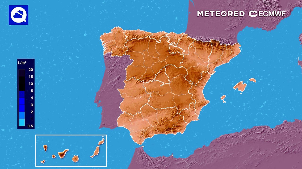 Las tormentas ganarán extensión  e intensidad durante la tarde