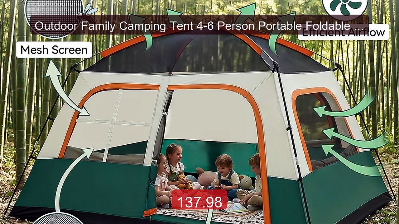 Outdoor Family Camping Tent 4-6 Person Portable Foldable Wa... -- Top Pick 2026 | Unbeatable Price!