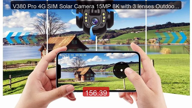 V380 Pro 4G SIM Solar Camera 15MP 8K with 3 lenses Outdoor ... Top Pick 2026 | Unbeatable Price!
