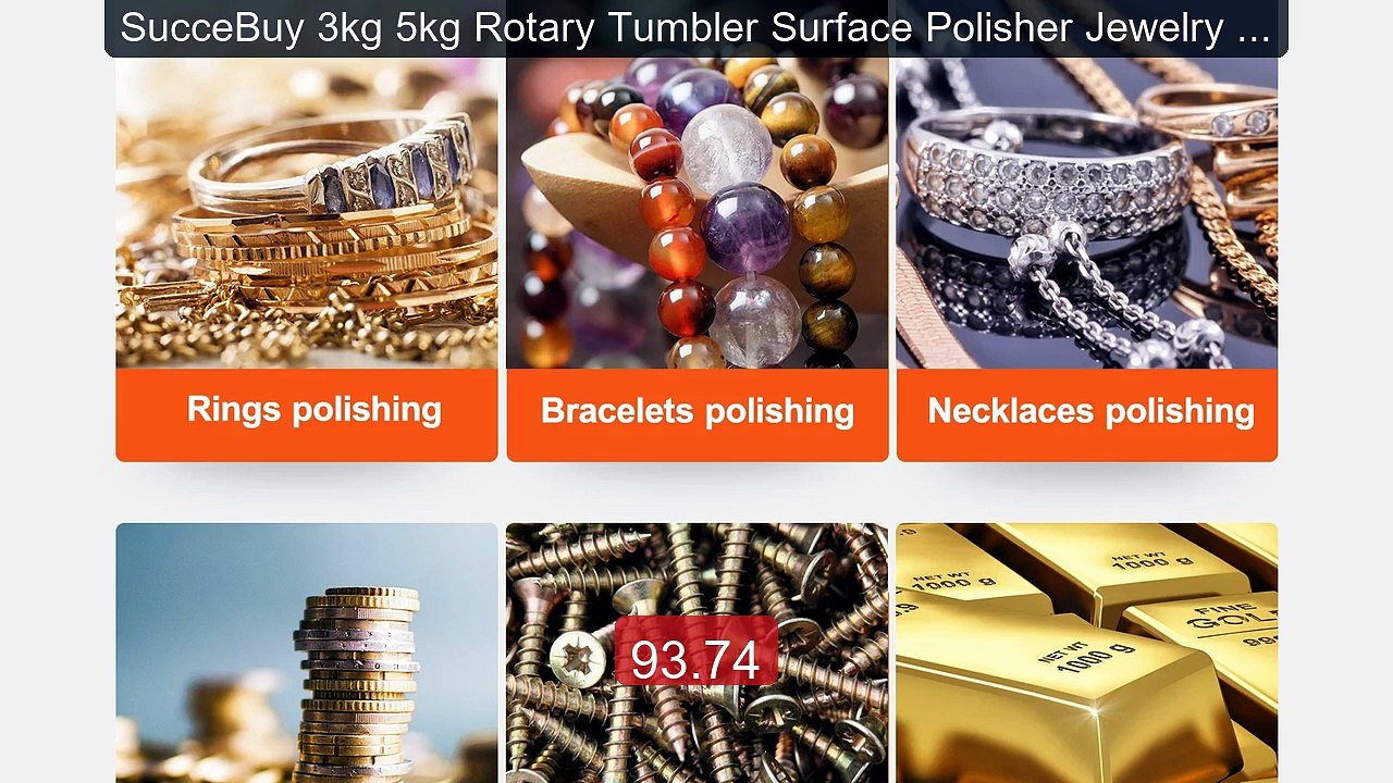 SucceBuy 3kg 5kg Rotary Tumbler Surface Polisher Jewelry Drum Poli... -- Best Deal 2026 | Shop Now!