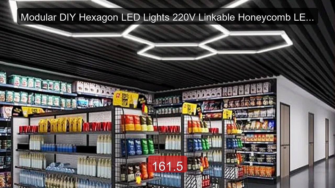 Modular DIY Hexagon LED Lights 220V Linkable Honeycomb LED Garage ... -- Best Deal 2026 | Shop Now!