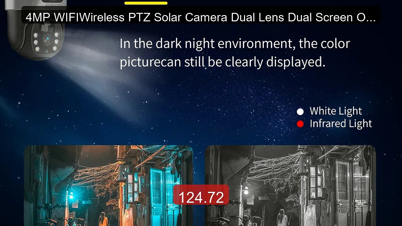 4MP WIFIWireless PTZ Solar Camera Dual Lens Dual Screen Outdoo... -- Hot Deal 2026 | Limited Offer!