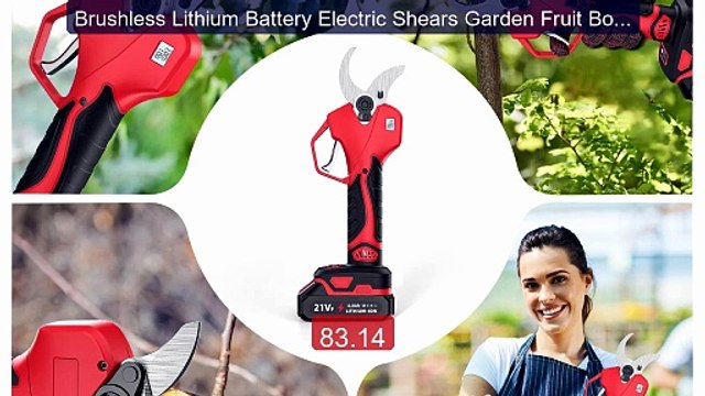 Brushless Lithium Battery Electric Shears Garden Fruit Bonsai Cord... Best Deal 2026 | Shop Now!
