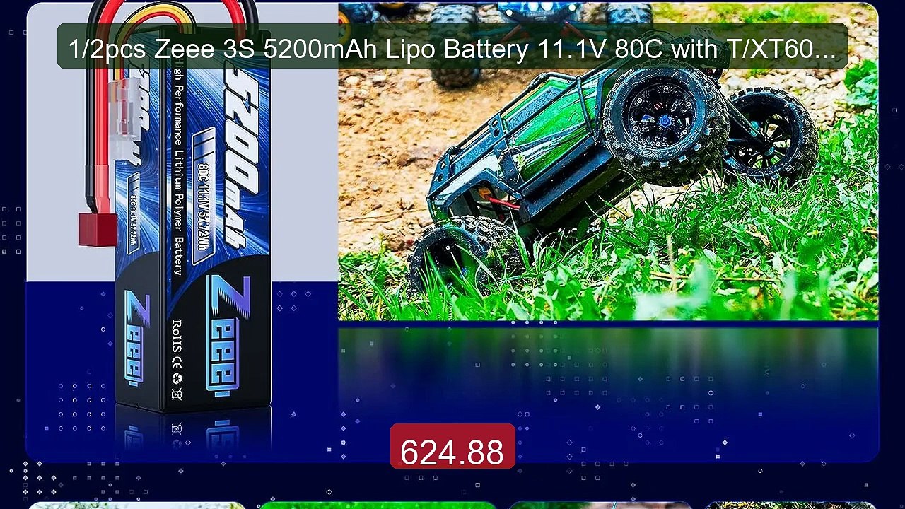 1/2pcs Zeee 3S 5200mAh Lipo Battery 11.1V 80C with T/XT60/EC3/... -- Best Buy 2026 | Great Quality!