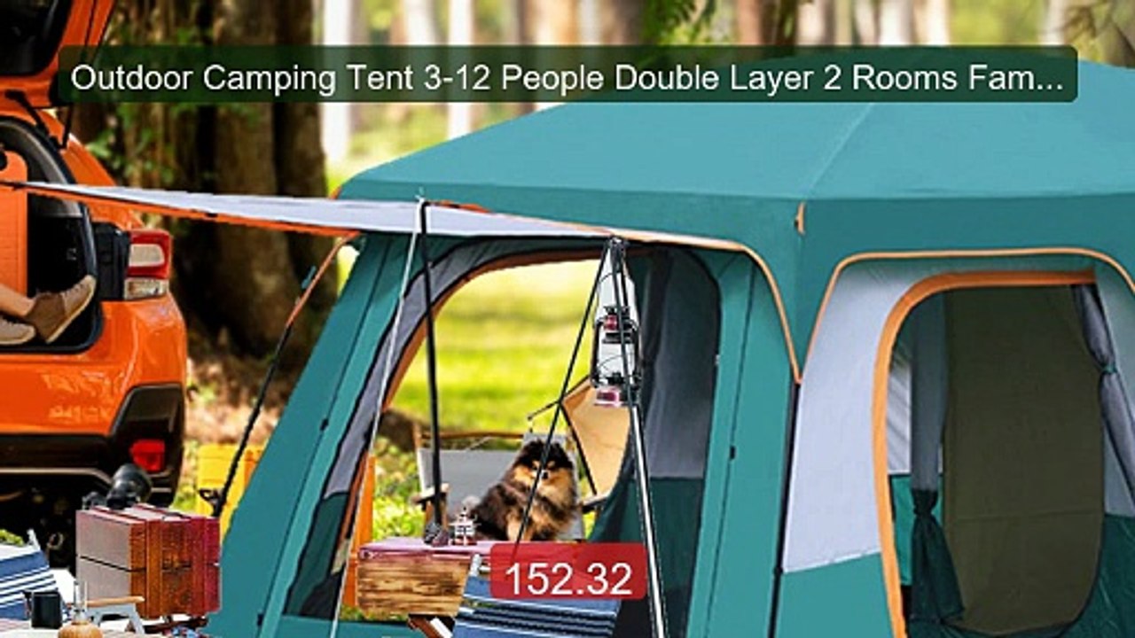 Outdoor Camping Tent 3-12 People Double Layer 2 Rooms Family T... -- Best Buy 2026 | Great Quality!