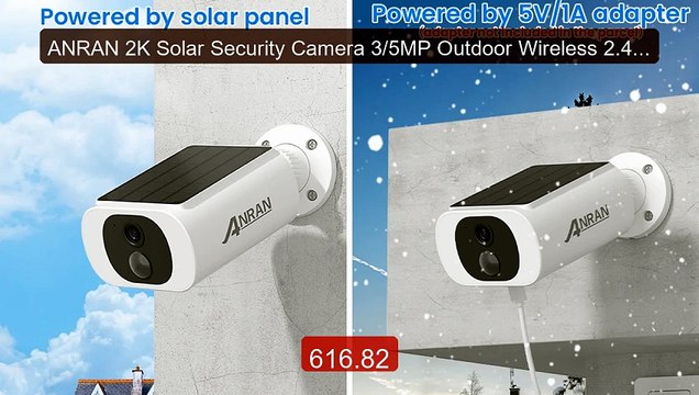 ANRAN 2K Solar Security Camera 3/5MP Outdoor Wireless 2.4G WIF... Hot Deal 2026 | Limited Offer!