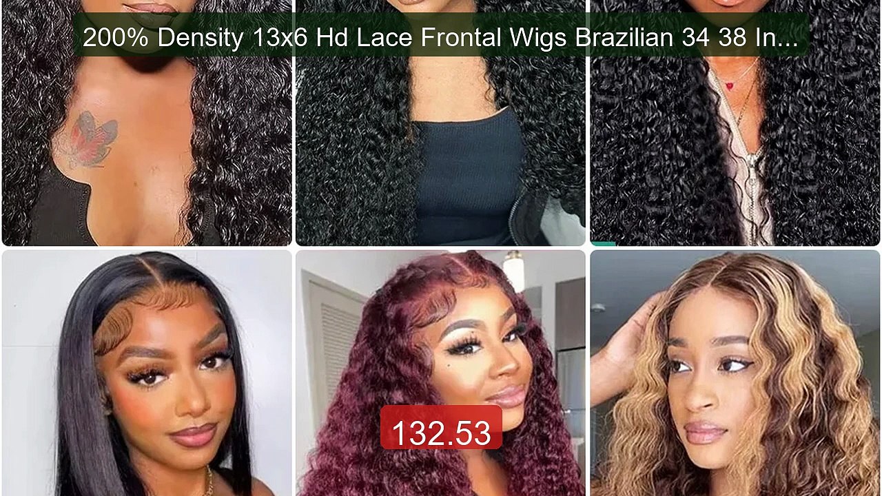 200% Density 13x6 Hd Lace Frontal Wigs Brazilian 34 38 Inch Deep W... -- Best Deal 2026 | Shop Now!