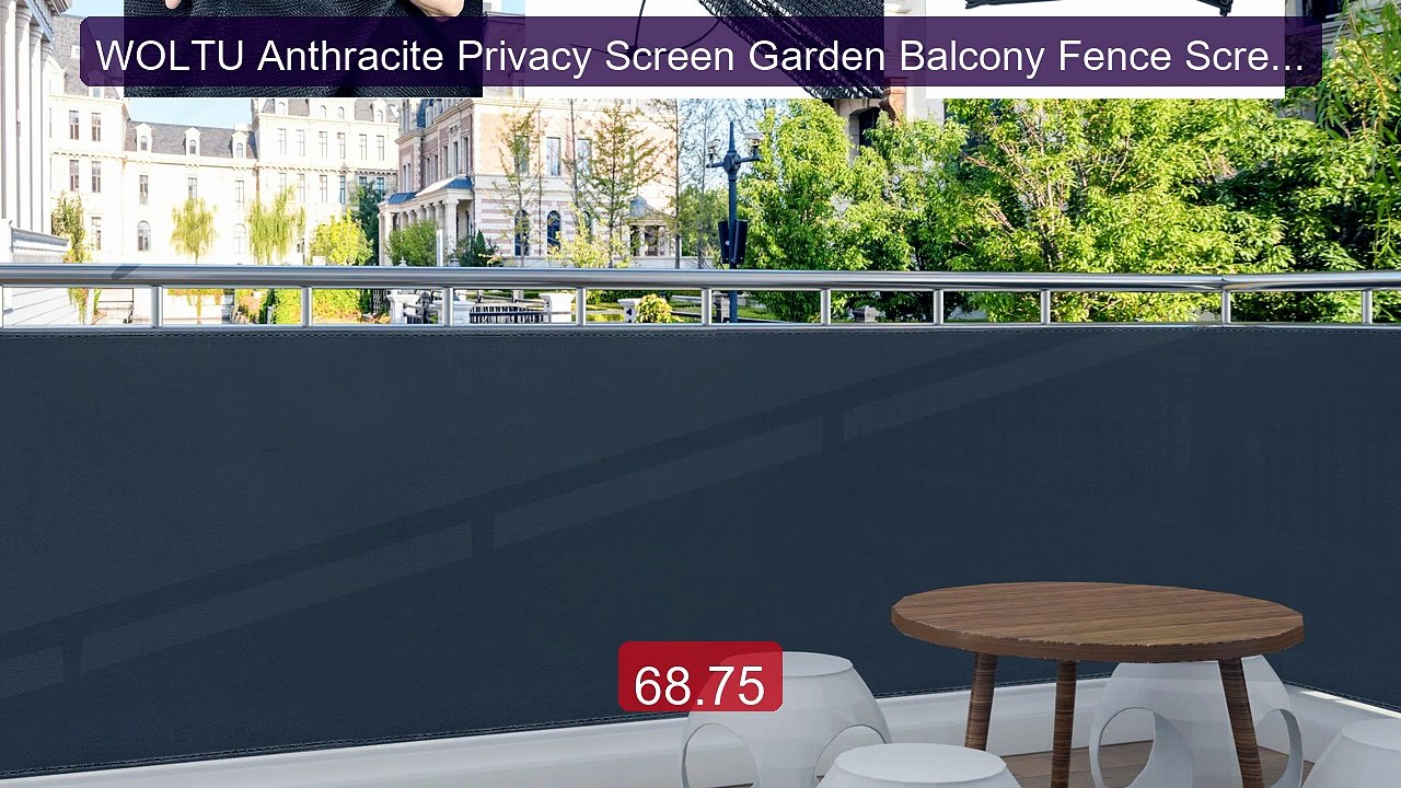 WOLTU Anthracite Privacy Screen Garden Balcony Fence Screen... -- Top Pick 2026 | Unbeatable Price!