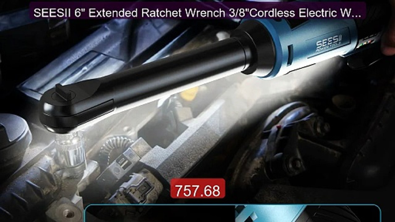 SEESII 6" Extended Ratchet Wrench 3/8"Cordless Electric Wrench... -- Best Buy 2026 | Great Quality!