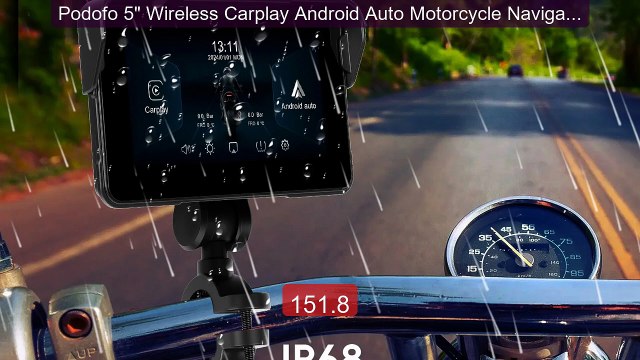 Podofo 5 Wireless Carplay Android Auto Motorcycle Navigato... Top Pick 2026 | Unbeatable Price!