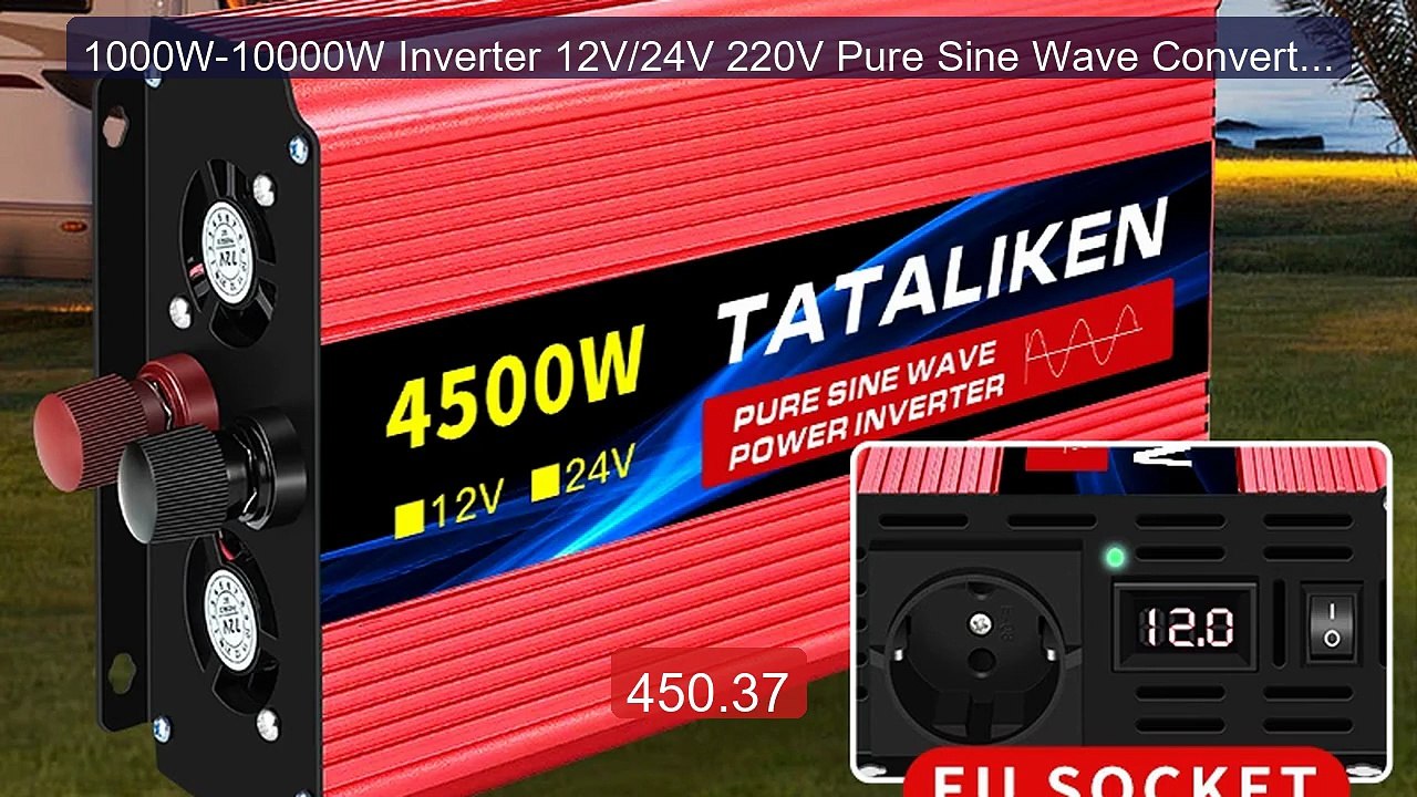 1000W-10000W Inverter 12V/24V 220V Pure Sine Wave Converter S... -- Amazing Value 2026 | Must Have!