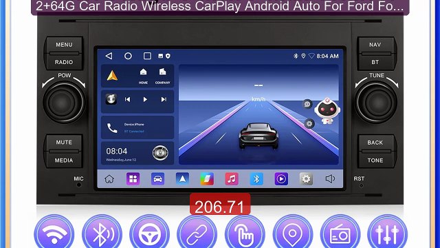 2+64G Car Radio Wireless CarPlay Android Auto For Ford Focus 2... Hot Deal 2026 | Limited Offer!