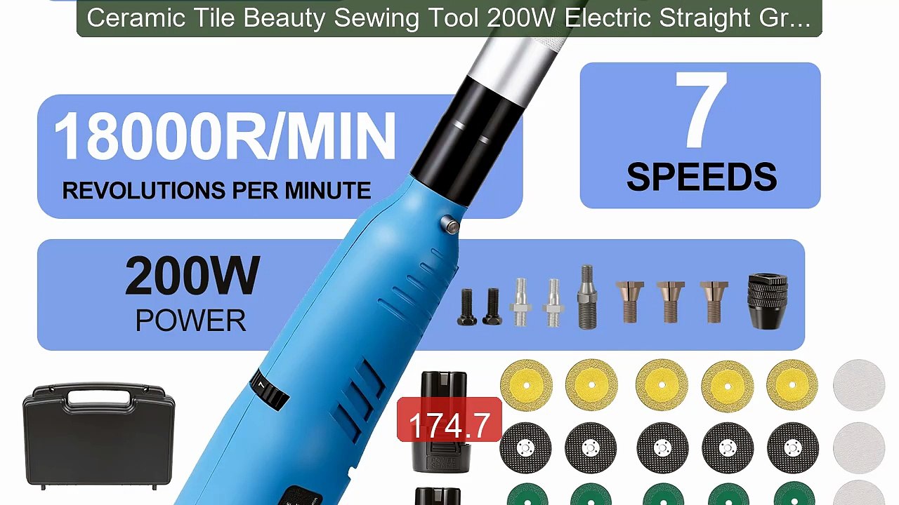 Ceramic Tile Beauty Sewing Tool 200W Electric Straight Grinde... -- Amazing Value 2026 | Must Have!