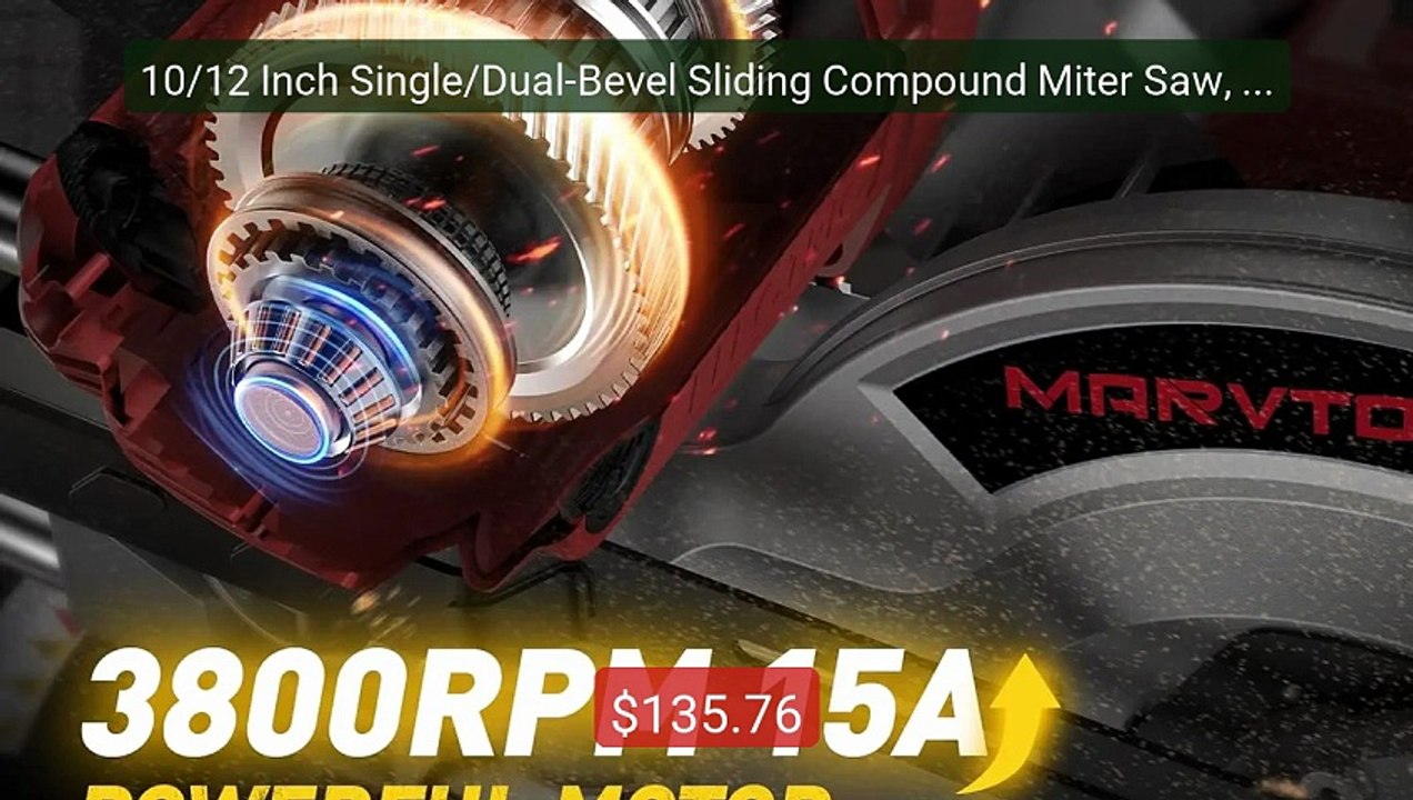 10/12 Inch Single/Dual-Bevel Sliding Compound Miter Saw, 50... -- Top Pick 2026 | Unbeatable Price!