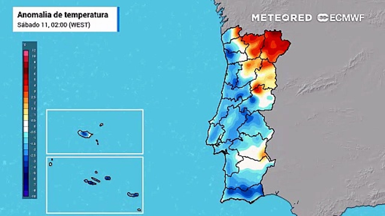 Veja a mudança do estado do tempo prevista para Portugal este fim de semana