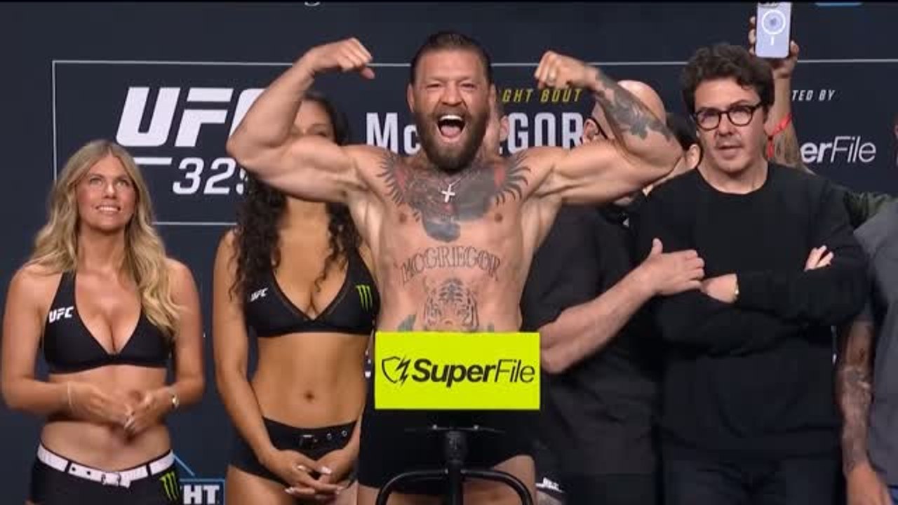 UFC 329 - La pesée et le dernier face-off entre McGregor et Holloway
