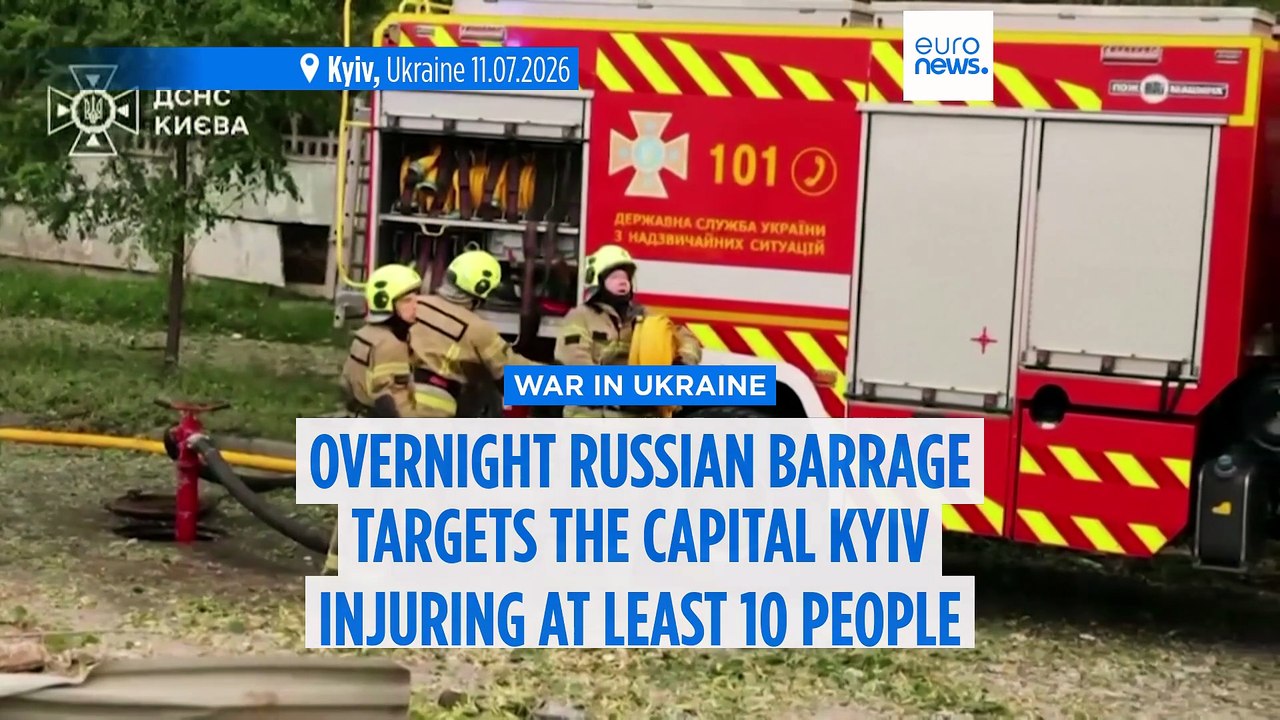 Russian missile strikes on Kyiv injure at least 11