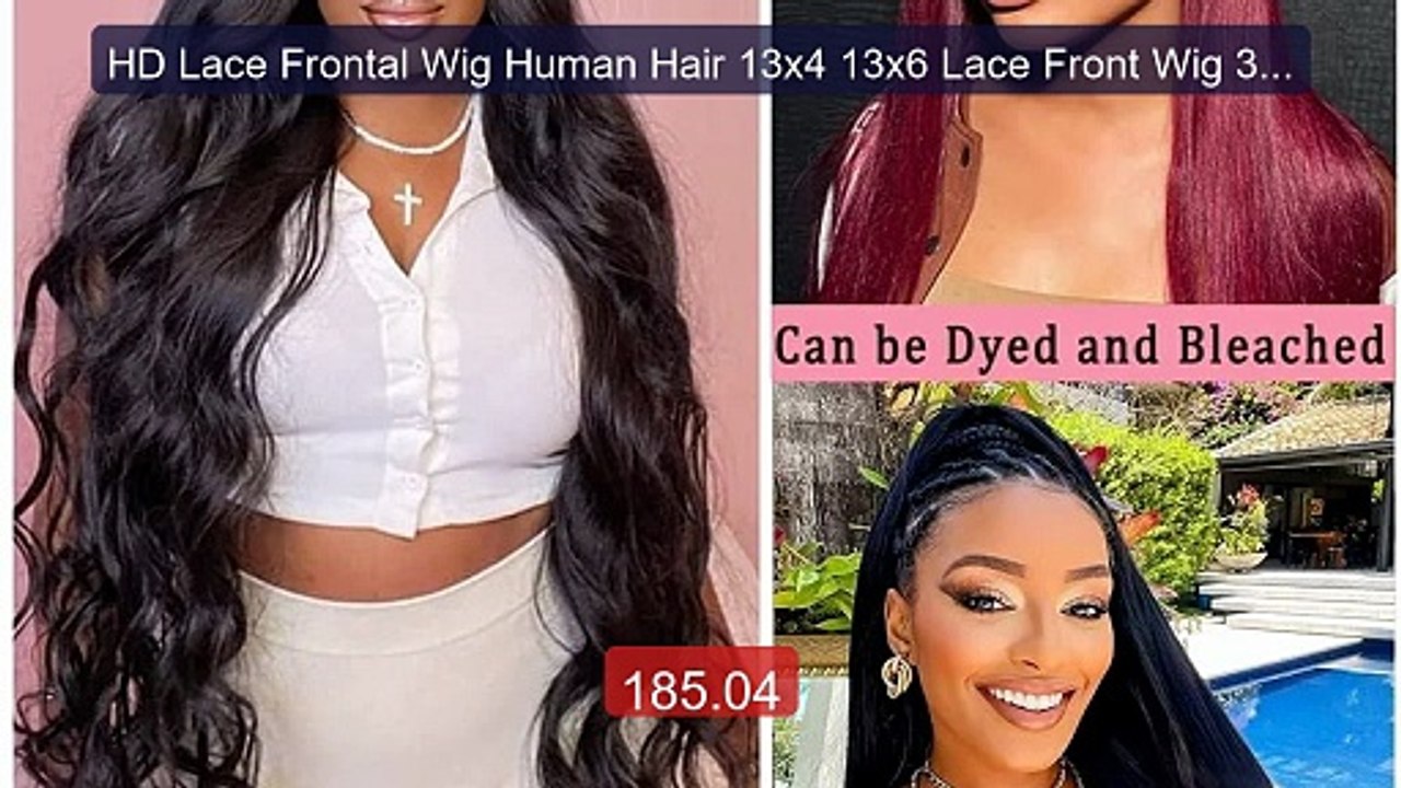 HD Lace Frontal Wig Human Hair 13x4 13x6 Lace Front Wig 30 Inc... -- Best Buy 2026 | Great Quality!