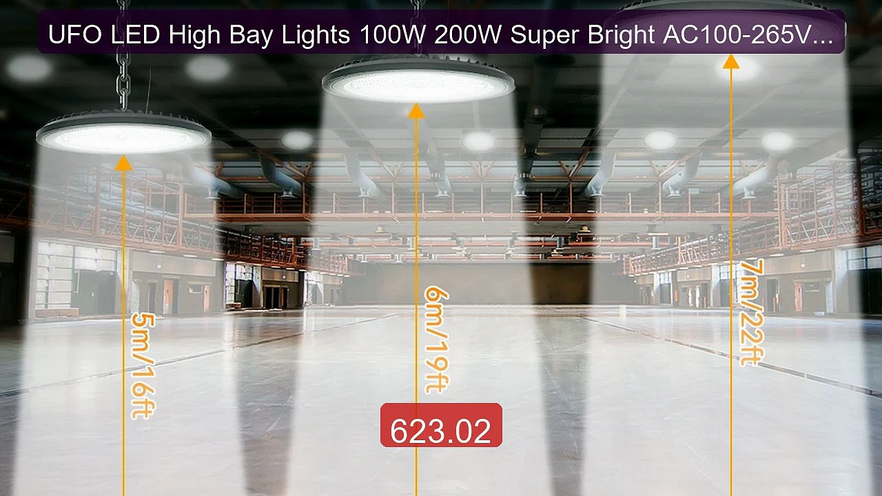 UFO LED High Bay Lights 100W 200W Super Bright AC100-265V IP65... -- Best Buy 2026 | Great Quality!