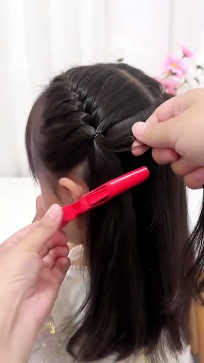 Perfect 1-Minute Heatless School Hair Hack ✨ | Tuto Coiffure Mignonne Facile