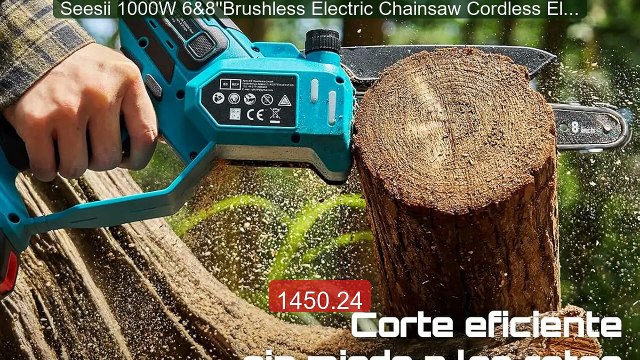 Seesii 1000W 6&8''Brushless Electric Chainsaw Cordless Elec... Top Pick 2026 | Unbeatable Price!