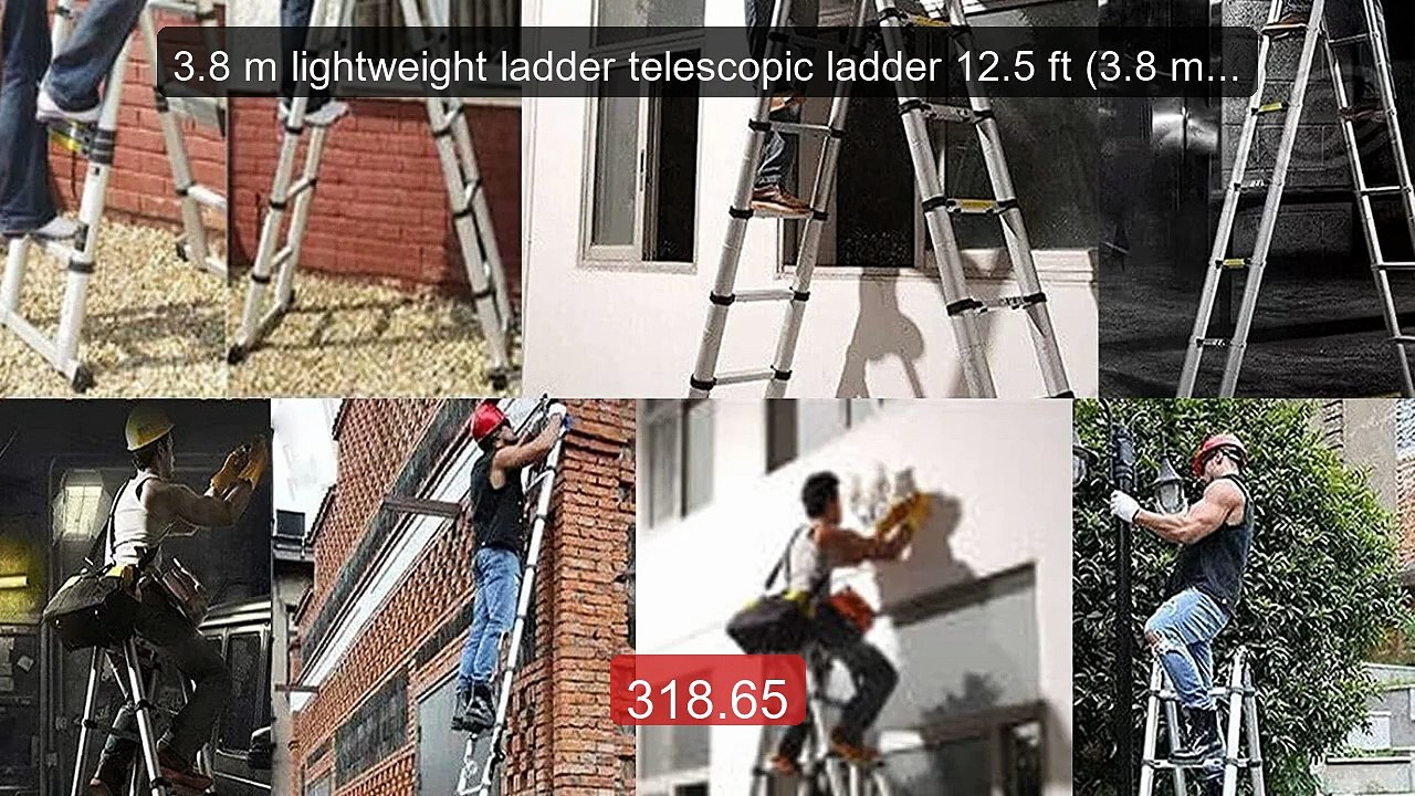 3.8 m lightweight ladder telescopic ladder 12.5 ft (3.8 m) ... -- Top Pick 2026 | Unbeatable Price!