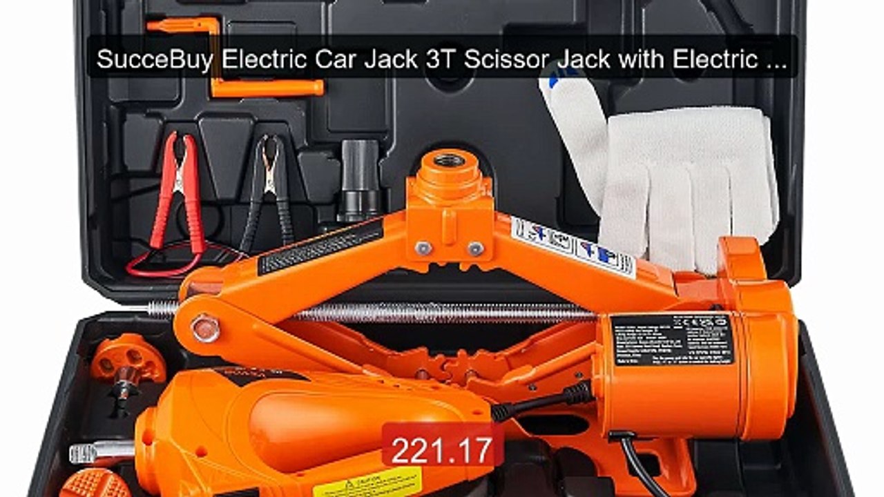 SucceBuy Electric Car Jack 3T Scissor Jack with Electric Impact Wr... -- Best Deal 2026 | Shop Now!