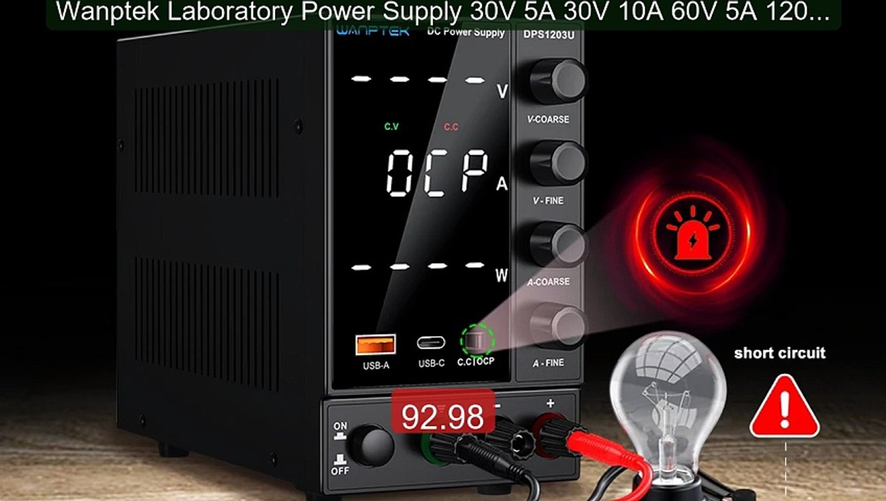 Wanptek Laboratory Power Supply 30V 5A 30V 10A 60V 5A 120V 3A... -- Amazing Value 2026 | Must Have!