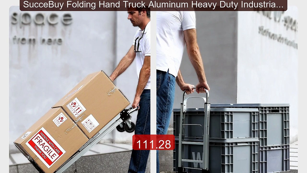 SucceBuy Folding Hand Truck Aluminum Heavy Duty Industrial Collapsi... -- Top Rated 2026 | Buy Now!