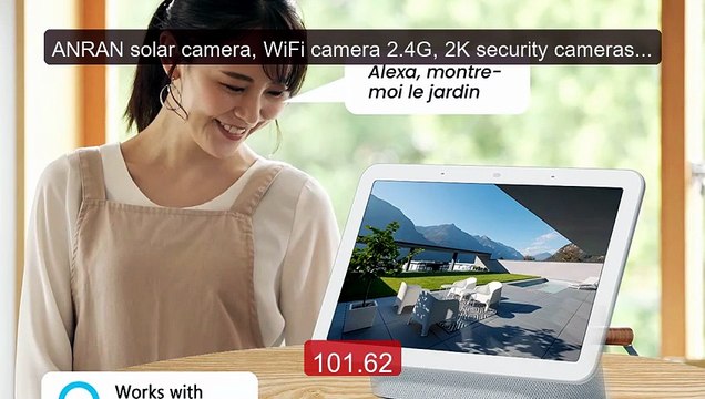 ANRAN solar camera, WiFi camera 2.4G, 2K security cameras f... Top Pick 2026 | Unbeatable Price!