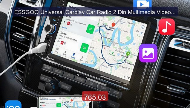 ESSGOO Universal Carplay Car Radio 2 Din Multimedia Video Player A... Best Deal 2026 | Shop Now!