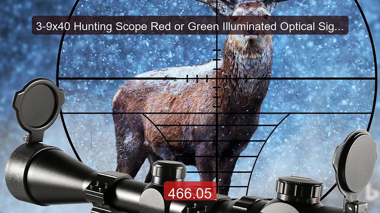 3-9x40 Hunting Scope Red or Green Illuminated Optical Sight wi... -- Best Buy 2026 | Great Quality!