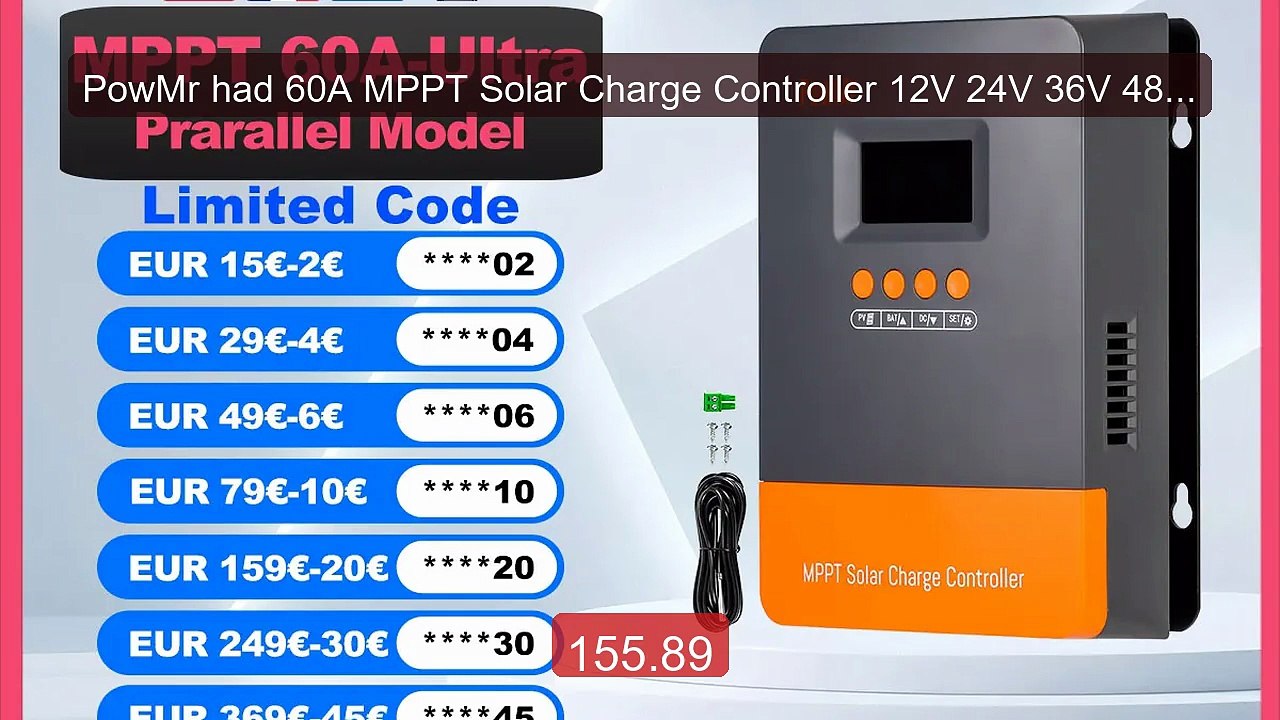 PowMr had 60A MPPT Solar Charge Controller 12V 24V 36V 48V Plus DSP... -- Top Rated 2026 | Buy Now!