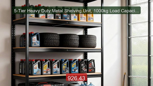 5-Tier Heavy Duty Metal Shelving Unit, 1000kg Load Capacity Boltles... Top Rated 2026 | Buy Now!