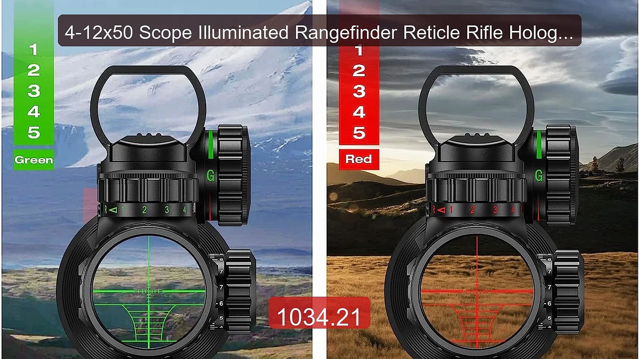 4-12x50 Scope Illuminated Rangefinder Reticle Rifle Hologra... -- Top Pick 2026 | Unbeatable Price!