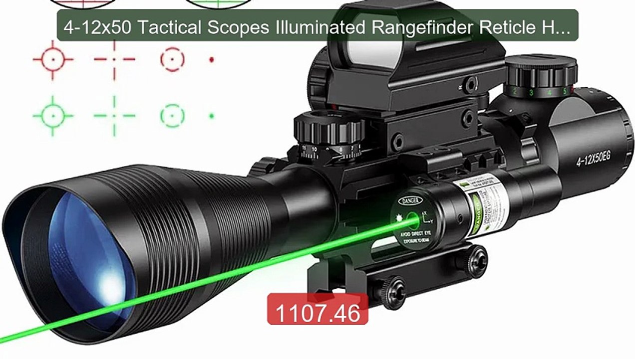 4-12x50 Tactical Scopes Illuminated Rangefinder Reticle Hologr... -- Hot Deal 2026 | Limited Offer!