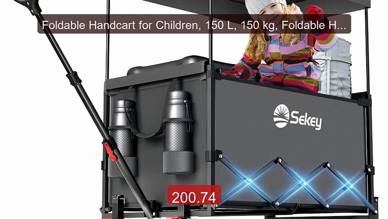 Foldable Handcart for Children, 150 L, 150 kg, Foldable Handc... -- Amazing Value 2026 | Must Have!