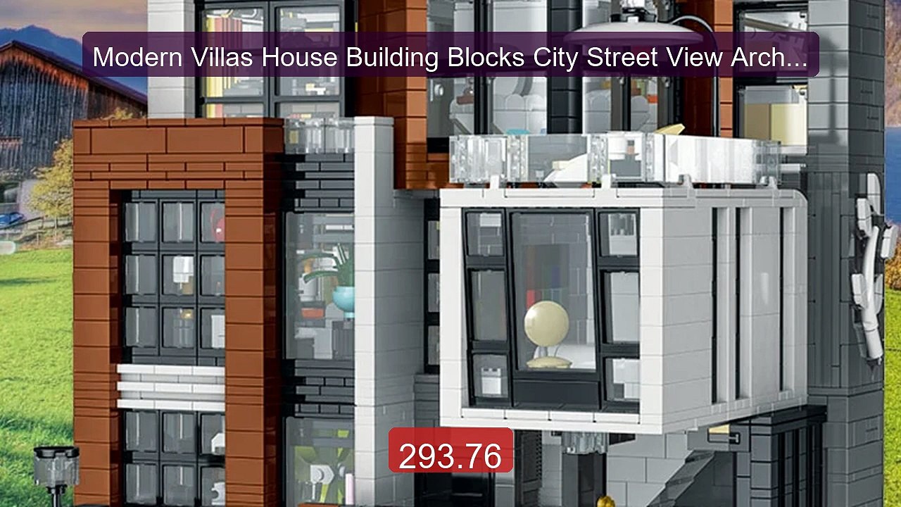 Modern Villas House Building Blocks City Street View Archit... -- Top Pick 2026 | Unbeatable Price!